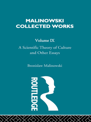 cover image of A Scientific Theory of Culture and Other Essays